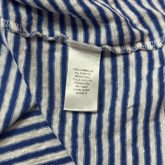 Raffi Linen Johnny Collar Tunic Top size XL - Picture 4 of 6